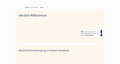 Desktop Screenshot of kloster-paradiese.de